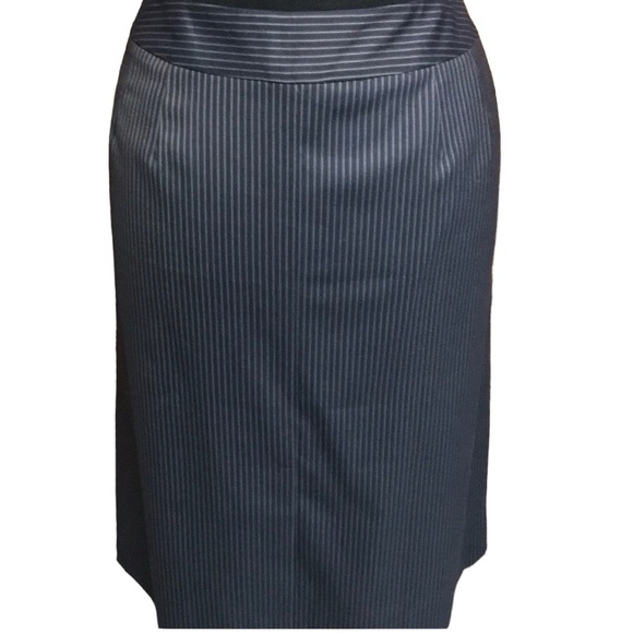 Talbots Pinstriped Side Button Skirt - Picture 3 of 3